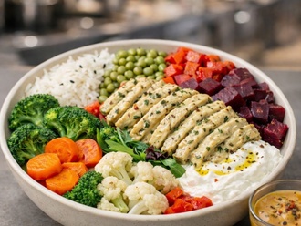 Kremalı Kekikli Tavuklu Bowl görseli