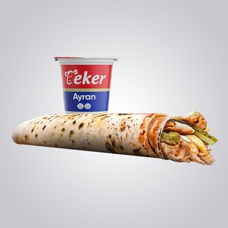 Medium (75 Gr) Tavuk Döner Dürüm + Ayran (27Ml) görseli