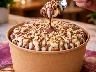 Muz Şöleni Waffle Bowl görseli