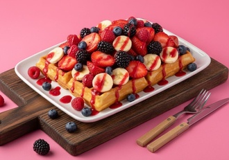 Meyve Festivali Waffle görseli