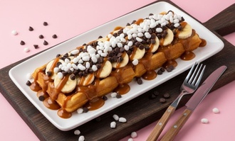 Karamel Seli Waffle görseli