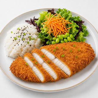 Crispy Suzuki Tempura Salad (Levrek) görseli