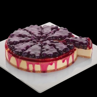 Bubble Blueberry Cheesecake görseli