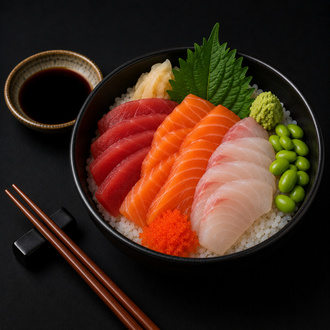 Rainbow Sashimi Bowl görseli
