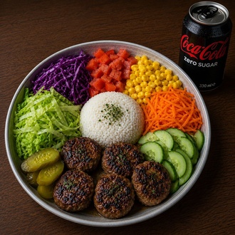 Dana Köfte Bowl + Coca Cola görseli