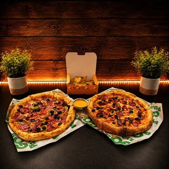 2 Adet Orta Boy Pizza + Elma Dilim Patates görseli