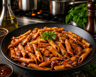 Barbekü Soslu Penne görseli