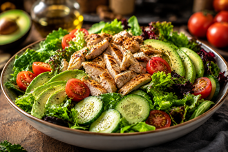 Avokadolu Tavuklu Salata görseli