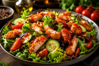 Çıtır Tavuklu Salata görseli