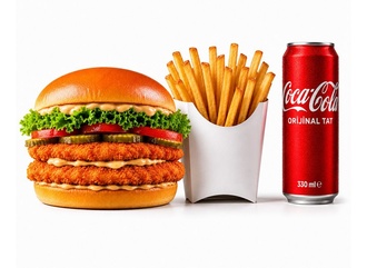 Double Tavuk Burger Menü görseli