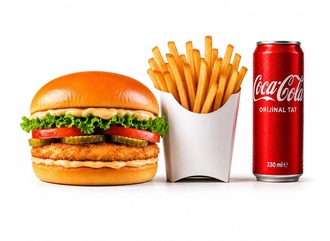 Klasik Burger Menü görseli