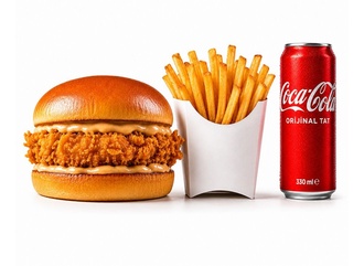 Klasik Tavuk Burger Menü görseli