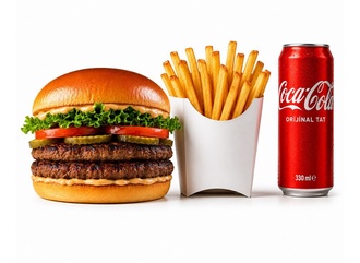 Double Klasik Burger Menü görseli