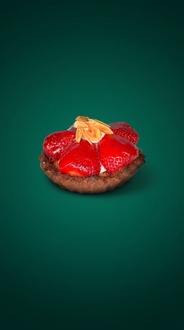 Çilekli Tart ( Glutensiz Şeker İlavesiz ) görseli