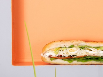 Çeyrek Ekmek Arası Vejetaryen Sandviç (15 Cm.) görseli