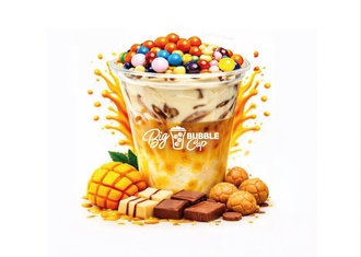 Mangolu Big Bubble Cup - Aile Boyu görseli