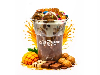 Mangolu Big Bubble Cup (Yeni Nesil Waffle) görseli