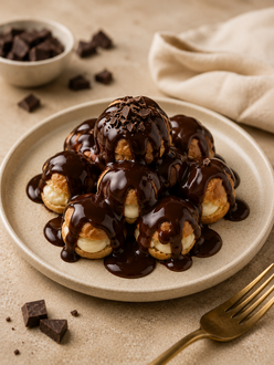 Siyah Çikolatalı Profiterol görseli