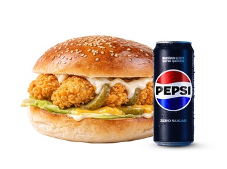 Pepsili Tenders Burger görseli