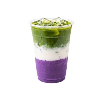 Iced Ube Matcha Latte (14 Oz) görseli