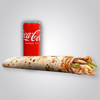 Xlarge (125 Gr) Tavuk Döner Dürüm (45 Cm) + Coca Cola görseli