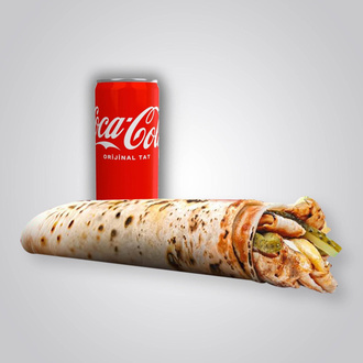 Medium (75 Gr) Tavuk Döner Dürüm + Coca Cola görseli