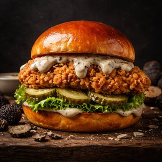 🍔Truffle Chicken Burger görseli