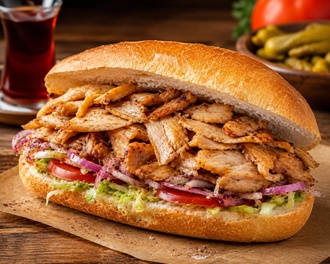 Yarım Tavuk Döner görseli