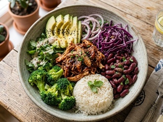 Barbekü Soslu Tavuk Bowl görseli