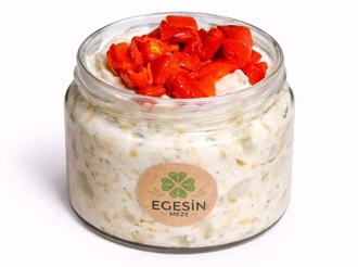 Yoğurtlu Közlenmiş Patlıcan (300 Gr.) (Cam Kavanoz) görseli