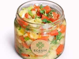 Közlenmiş Patlıcan Salatası (300 Gr.) (Cam Kavanoz) görseli