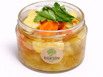 Zeytinyağlı Portakallı Kereviz (300 Gr.) (Cam Kavanoz) görseli