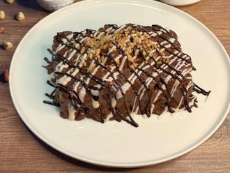 Çilekli Muzlu Waffle (Büyük) görseli