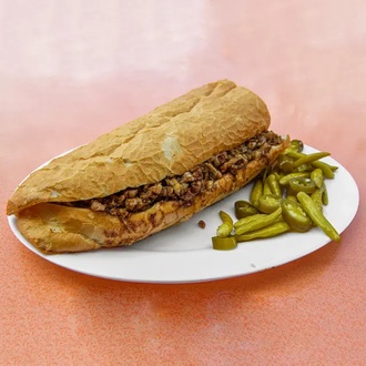 Üç Çeyrek Ekmek İri Kıyım Kuzu Kokoreç  160 Gr Kokoreç görseli