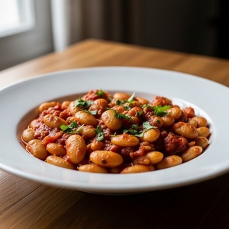 Kuru Fasulye (Turkish Style Beans With Tomate Sauce) görseli