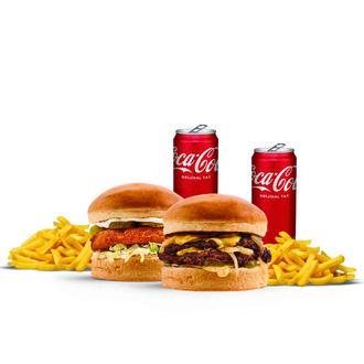 İkili Et - Tavuk Burger Menü görseli