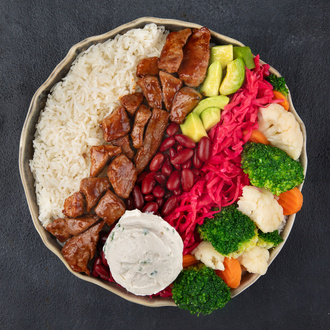 Barbecue Sauce / Barbekü Soslu Et Bowl görseli