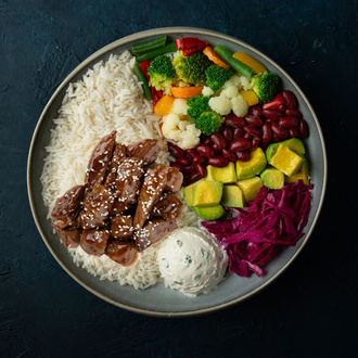 Teriyaki Sauce / Teriyaki Soslu Et Bowl görseli
