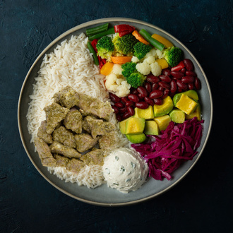Pesto Sauce / Pesto Soslu Et Bowl görseli