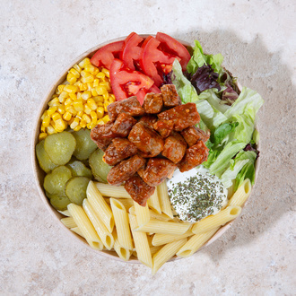 Acı Soslu Et Makarna Bowl görseli