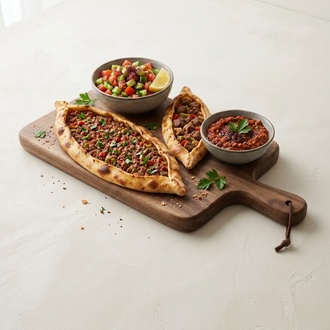 Pide Menüsü (Kıymalı Ve Kuşbaşılı) görseli