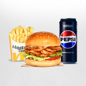 Tavuk Döner Burger Menü görseli