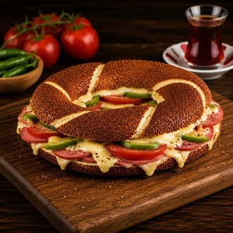 Kaşarlı Mix Simit Sandviç görseli