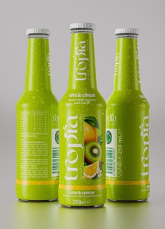 Tropia Kivi Limonlu Gazoz 250 Ml görseli