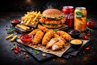 🍔🍗 Çıtır Tavuk & Crazy Chicken Burger Menü görseli