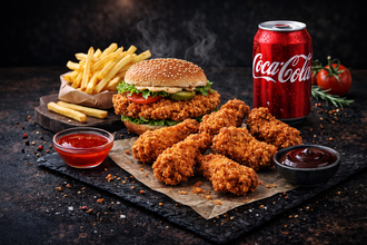🍔🍗 Çıtır Tavuk Kanat & Crazy Chicken Burger Menü görseli