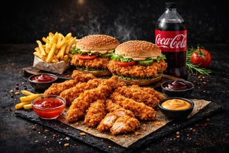 🍔🍗 2'Li Crazy Chicken Burger & Çıtır Tavuk Menü görseli
