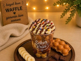 Bardak Waffle Muz görseli
