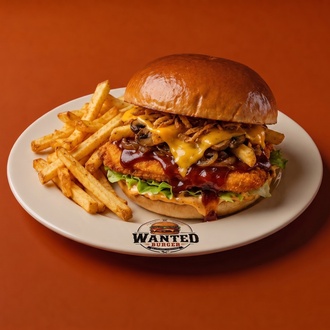 Bbq Soslu Chicken Burger görseli
