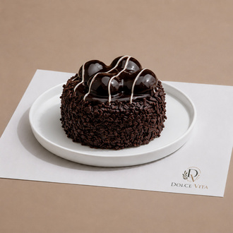 Mono Siyah Profiterollü Pasta görseli